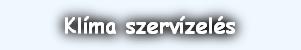 Klíma szervízelés